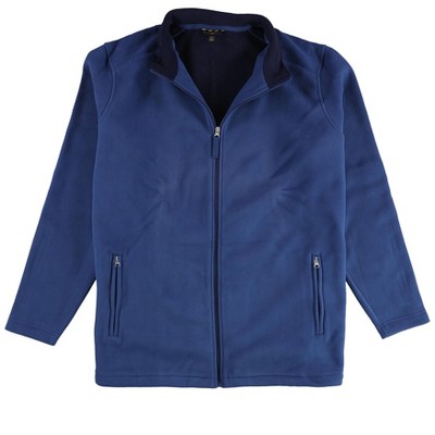Club Room Mens FZ Mock Neck Fleece Jacket