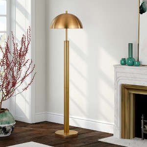 Hudson and Canal 58" Tall Floor Lamp with Metal Shade - 1 of 4