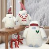 3-Piece Plush Yeti Family Wearing Holiday Decor - 2 of 4
