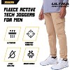 Ultra Performance Mens Fleece Cargo Joggers with Pockets, Athletic Bottoms for Men with Pockets - 4 of 4
