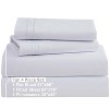 Clara Clark Bed Sheets, Premier 1800 Series 4 Piece Bed Sheet Set, Deep Pocket Luxury Soft Bedding Sheets & Pillowcases - 2 of 4