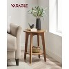 Side Table, Small Round End Table with Lower Shelf, Nightstand for Small Spaces, Living Room, Bedroom - 2 of 4