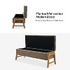 Nana Storage Bench With Solid Wood Legs | ARTFUL LIVING DESIGN - 4 of 4