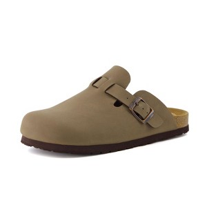 CUSHIONAIRE Hana Kids Clogs Slip On Potato Shoes or Boys and Girls with Adjustable Buckle & Cork Footbed & Arch Support - 1 of 4