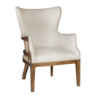 Curved Back Armchair Linen - HomeFare