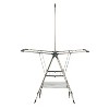 Household Essentials Multi Tier Stainless Steel Laundry Drying Rack with T Bar and Two Side Wings, Silver - 2 of 4