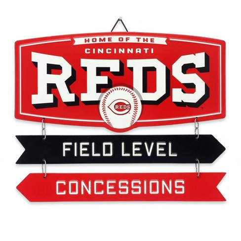 Mlb Cincinnati Reds Baseball Field Metal Panel : Target