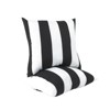 FONTOI 2 Pack Decorative Bed Pillow with Strpie, Waterproof & Fade-Resistant Square Pillows for Bed Couch Sofa, Black&White, 18"*5"*18" - 4 of 4