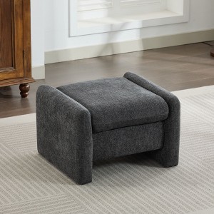 Hyleory Chenille Velvet Oversized Comfort Ottoman for Bedroom, Living Room, Nursing Room - 1 of 4
