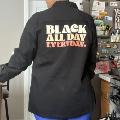 Black History Month Adult 'Black All Day' Shacket - Black XS