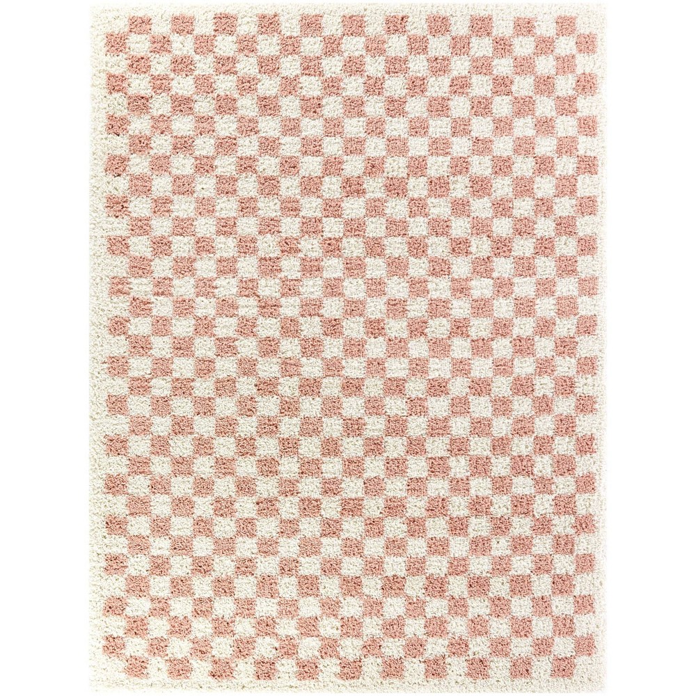 Photos - Area Rug 6'7"x6'7" Covey Checkered Kids'  Pink - Balta Rugs