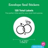 Big Dot of Happiness Black & White Wedding Envelope Seal Stickers, Round Circle Stickers to Seal Cards, Announcement Envelope Seals - 120 Count - 3 of 4
