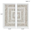 Gulches Framed Geometric Rice Paper Panel 2-piece Shadowbox Wall Decor Set - 4 of 4