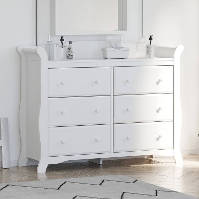 Storkcraft Avalon 6-Drawer Double Dresser - White | Target