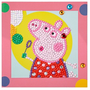 DIAMOND DOTZ Quick DOTZ Peppa Pig Happy Days Diamond Art Painting Kit 5.1" X 5.1" - 1 of 4