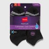 Hanes Women's Striped Cushioned 6pk No Show Socks - 5-9 - 4 of 4
