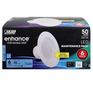 Feit Electric Enhance Daylight 4 in. W LED Dimmable Recessed Downlight 7.2 W - 1 of 1