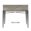 Walker Edison Furniture Company Industrial Secretary Desk with Hutch, Grey Wash, 42in - 3 of 4