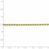 Black Bow Jewelry 2.75mm 10k Yellow Gold Solid D/C Rope Chain Anklet or Bracelet, 9 Inch - 4 of 4