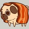 Men's Design By Humans Puglie Bacon Strip By Puglie T-Shirt - 2 of 3