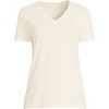 Lands' End Women's Relaxed Supima Cotton V-Neck T-Shirt - 3 of 3