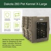 Dakota 283 Canine Rough and Tough Economy Pet Kennel, Heavy Duty Crate for Dogs and Cats with Ventilation Holes, X-Large, Coyote Granite - 2 of 4