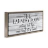 Stupell Industries Laundry Sorting Out Life Black Framed Floater Canvas Wall Art - 3 of 4