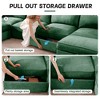 146.4" Chenille U-Shaped Modular Sectional Sofa with Storage Ottomans & Drawers Under Each Seat - 4 of 4