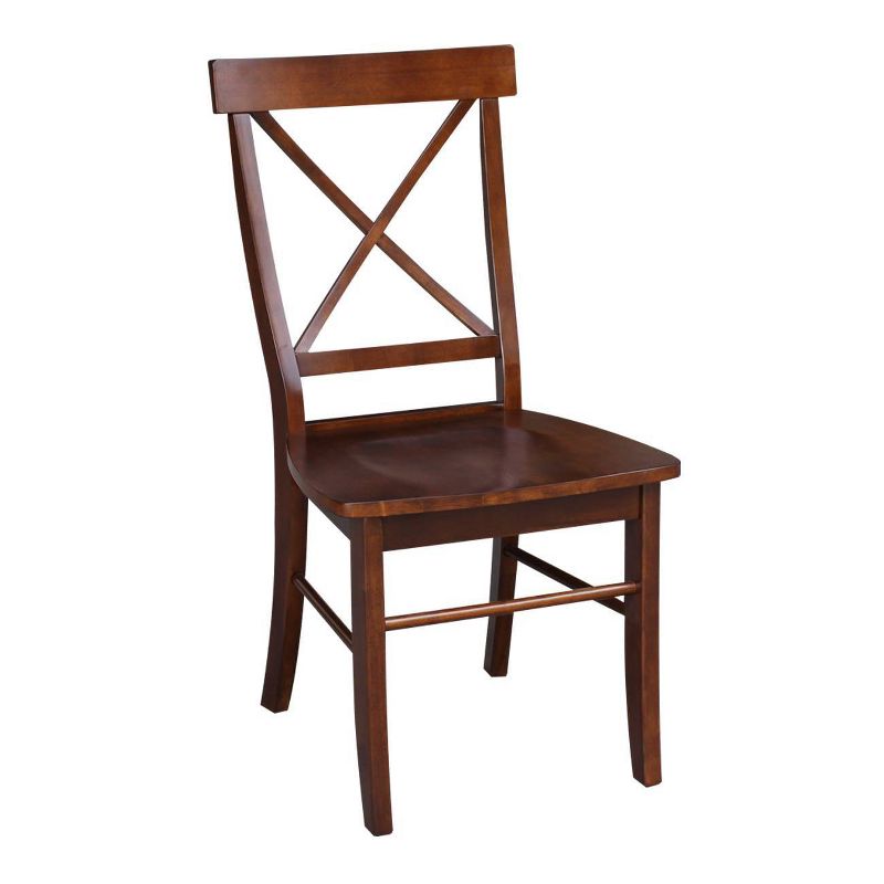 Set of 2 X Back Chairs with Solid Wood - International Concepts, 1 of 10