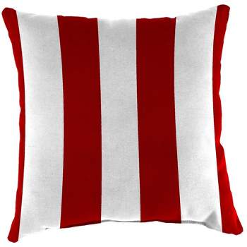 Set of Accessory Toss Pillows - Cabana Stripe Red - Jordan Manufacturing