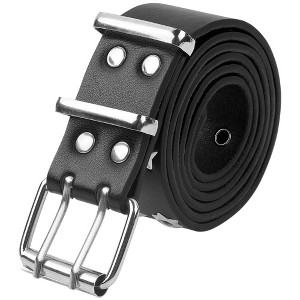 INSPIRE CHIC Women's Soft Faux Leather Belt Fashion Star Pinhole Decoration for Jeans Pants Dress - 1 of 4