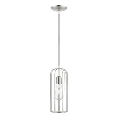 Livex Lighting Glenbrook 1 - Light Pendant in  Brushed Nickel