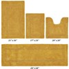 Lux Premium 100% Cotton Tufted Solid Reversible 4 Piece Bath Rug Set – Ultra-Soft, Water-Absorbent, Durable, Machine Washable Bathroom Rug - 2 of 4