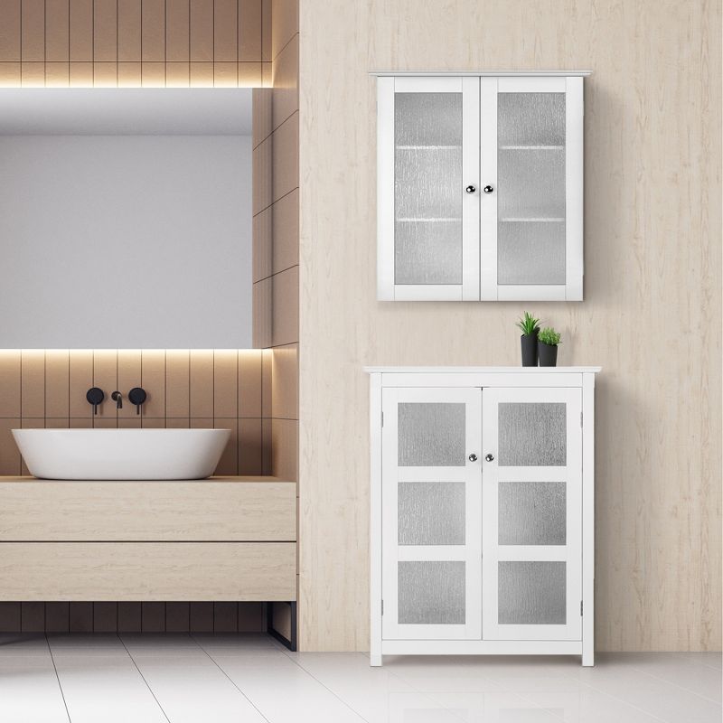 Teamson Home Conner 27" x 32" 2-Door Floor Storage Cabinet, White, 3 of 9