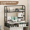 Cat Litter Box Enclosure, 3 Shelves, Modern Style, Hidden Litter Box Furniture with Storage and Doors - 3 of 4