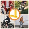 Unique Bargains Rubber Non-Slip Mushroom Bike Fit 7/8" Handlebar Grips 4.53" 4 Pairs - 4 of 4