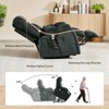Bestier 40.1" W Microsuede Oversize Dual Motor Power Lift Recliner Chair With Massage and Heating - 4 of 4