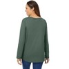 Woman Within Plus Size Perfect Long-Sleeve V-Neck Tee - 3 of 4