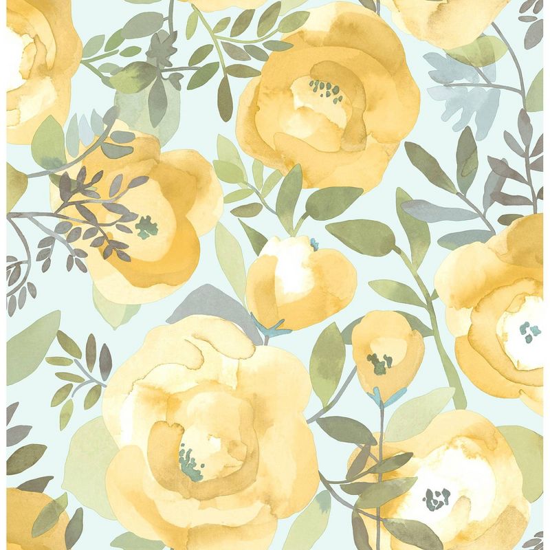 NuWallpaper Peachy Keen Peel &#38; Stick Wallpaper Yellow, 1 of 11
