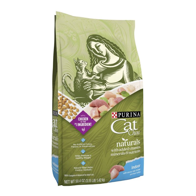 Purina Cat Chow Naturals Indoor with Chicken Adult Complete & Balanced Dry Cat Food, 5 of 7