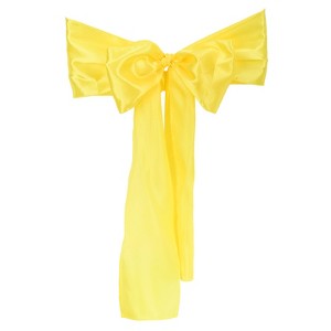 Unique Bargains Wedding Banquet Decorative Chair Sashes Ties Bows 10 Pcs - 1 of 4