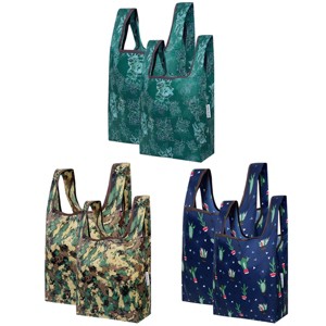 Wrapables JoliBag Nylon Reusable Grocery Bag, Set of 6 - 1 of 4