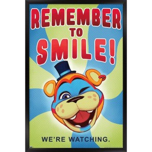 Trends International Five Nights at Freddy's: Security Breach - Remember To Smile Framed Wall Poster Prints - 1 of 4