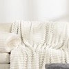 White Warm Blanket with Breathable and Soft for Couch and Bed - 2 of 4