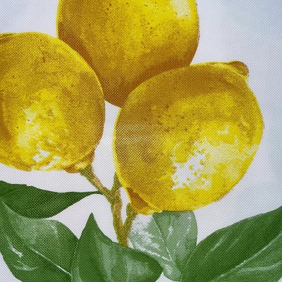 Vintage Lemon and Citrus Blooms Vinyl Rectangle Tablecloth