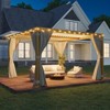 EROMMY 12 Ft. W X 12 Ft. D Louvered Pergola With Louvered Roof For Decks, Gardens And Backyards - 2 of 4