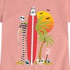 Girls' - Disney - Ghost Dog Beach Surfer Fitted Short Sleeve Graphic T-Shirt - 2 of 4