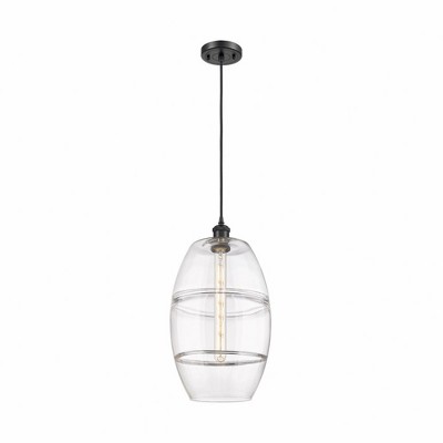 Vaz - 1 Light Cord Hung Mini Pendant In Industrial Style-18.5 Inches Tall and 10 Inches Wide