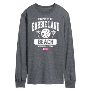 Men's - Barbie - Property of Barbie Land Beach Volleyball Long Sleeve Graphic T-Shirt - 1 of 3