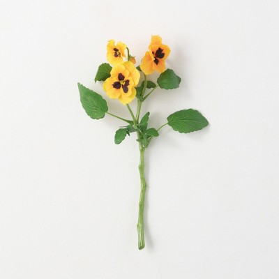 Sullivans Artificial Vibrant Pansy Stem 14.5"H